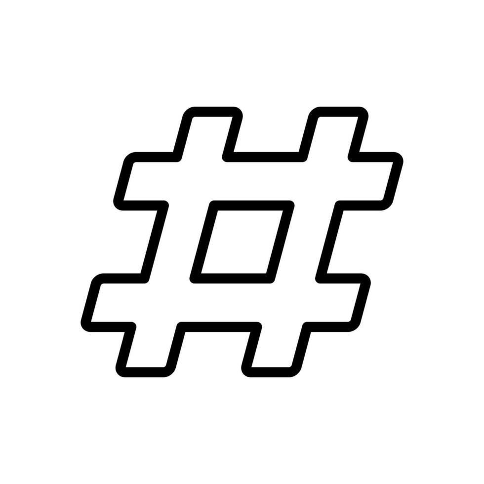 hastag icon symbol vector template