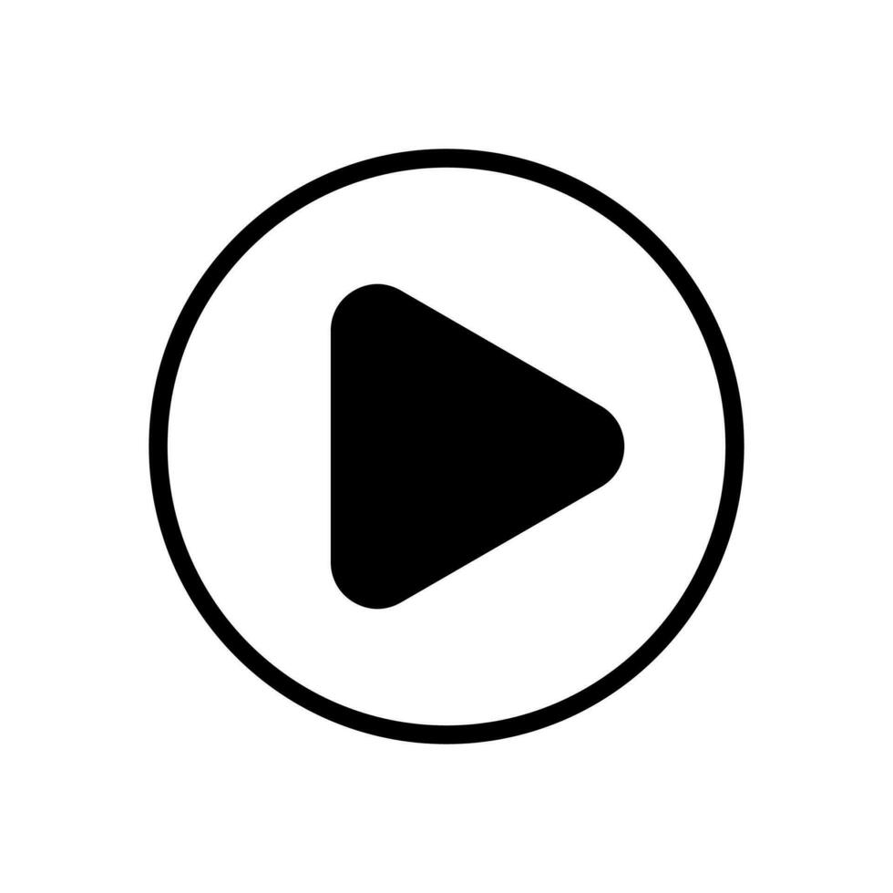 play button icon symbol vector template