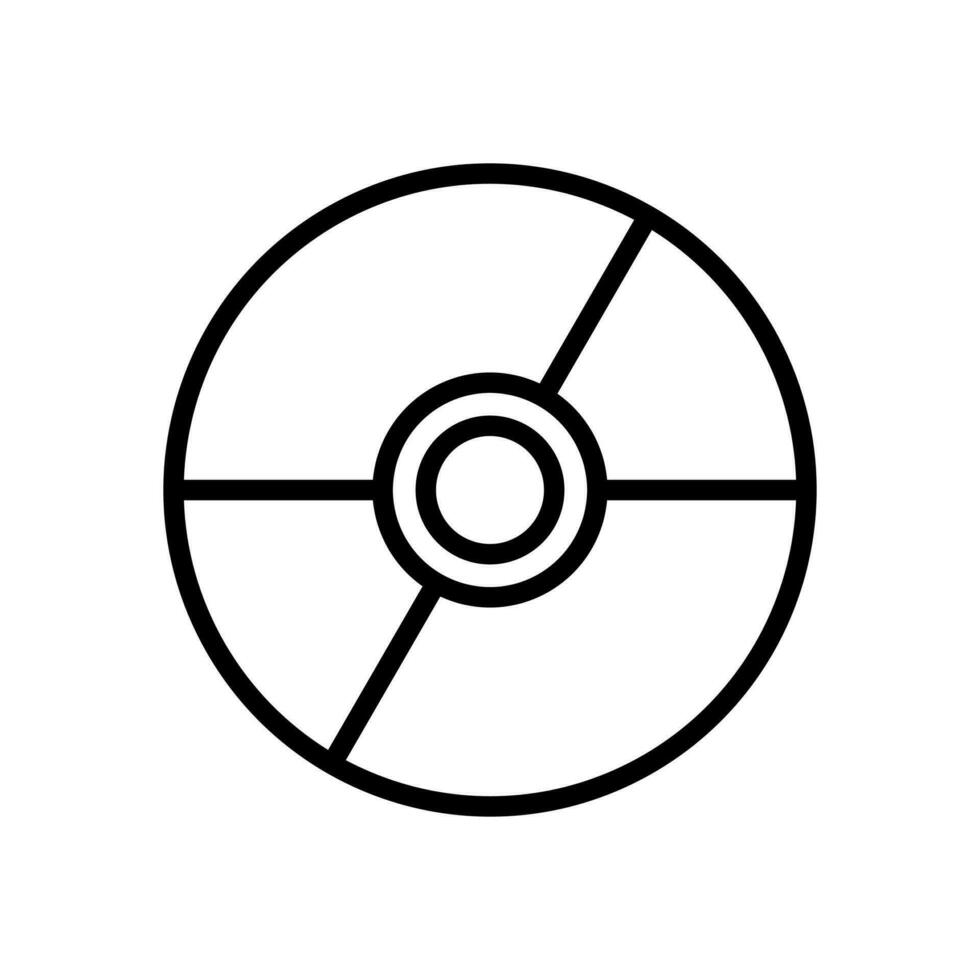 DVD icono símbolo vector modelo