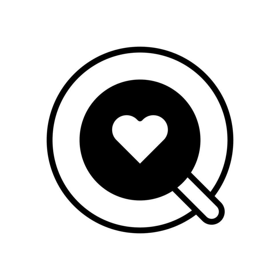 latte art icon symbol vector template