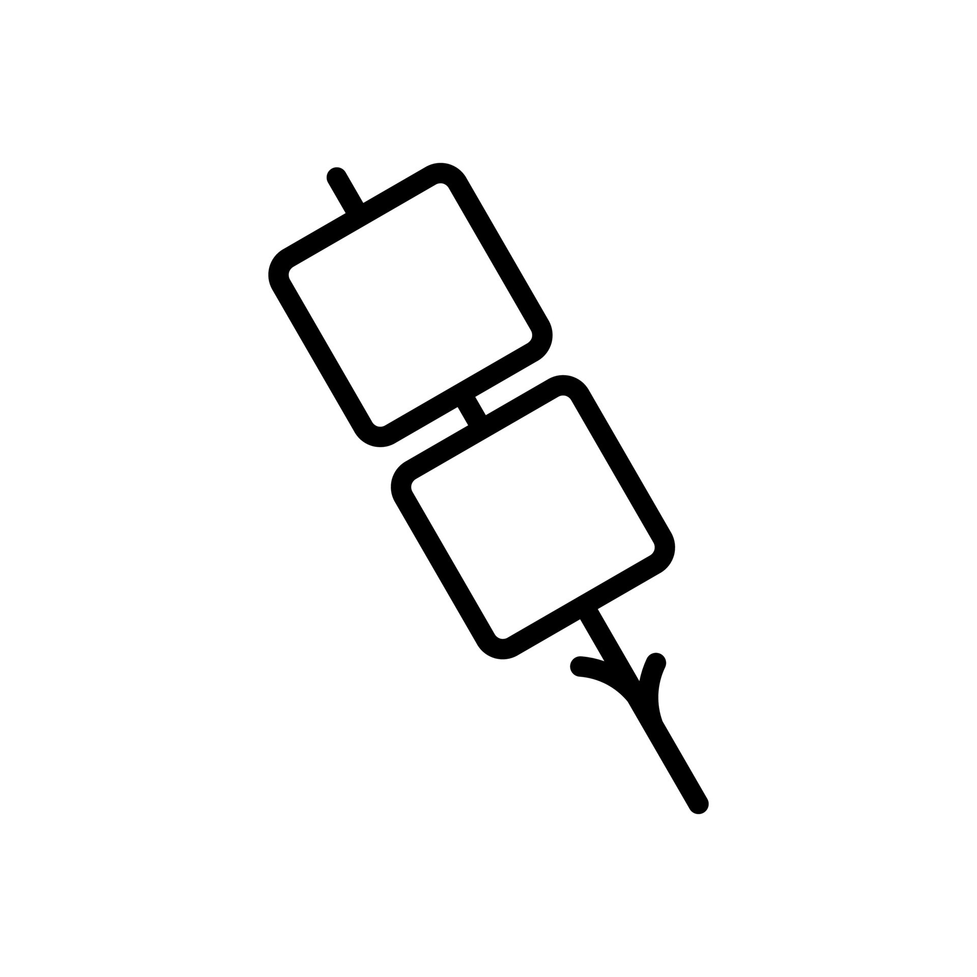 Marshmallow on a stick Icon Vector Design Template 36744620 Vector Art