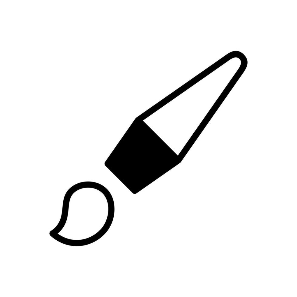 paintbrush icon symbol vector template