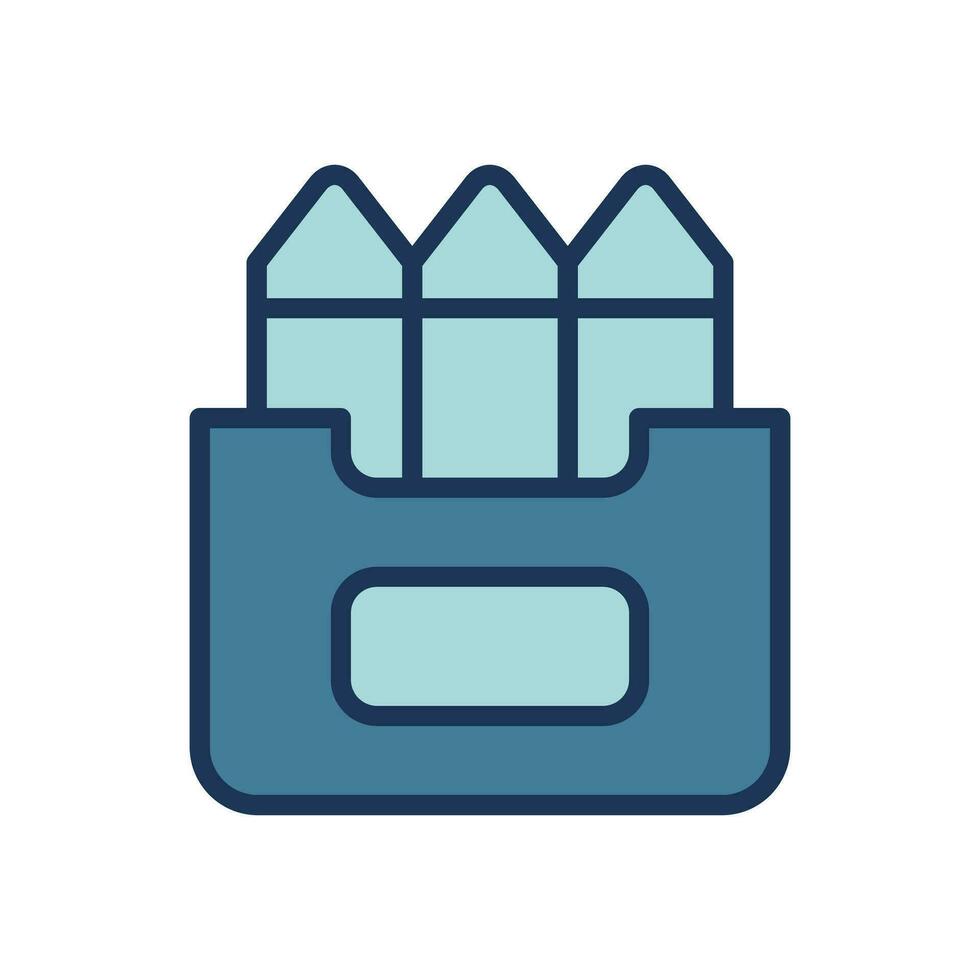 crayons icon symbol vector template