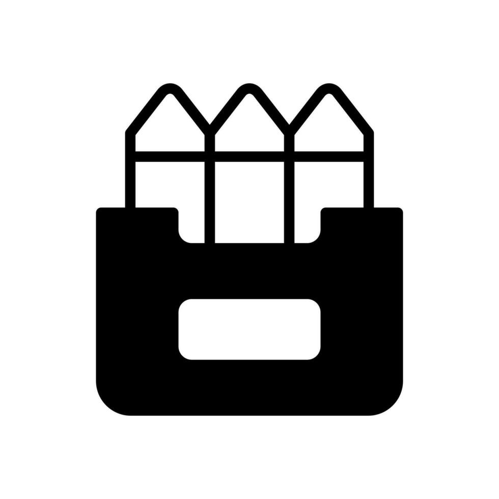 crayons icon symbol vector template