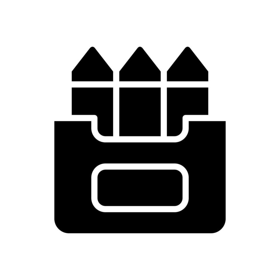 crayons icon symbol vector template