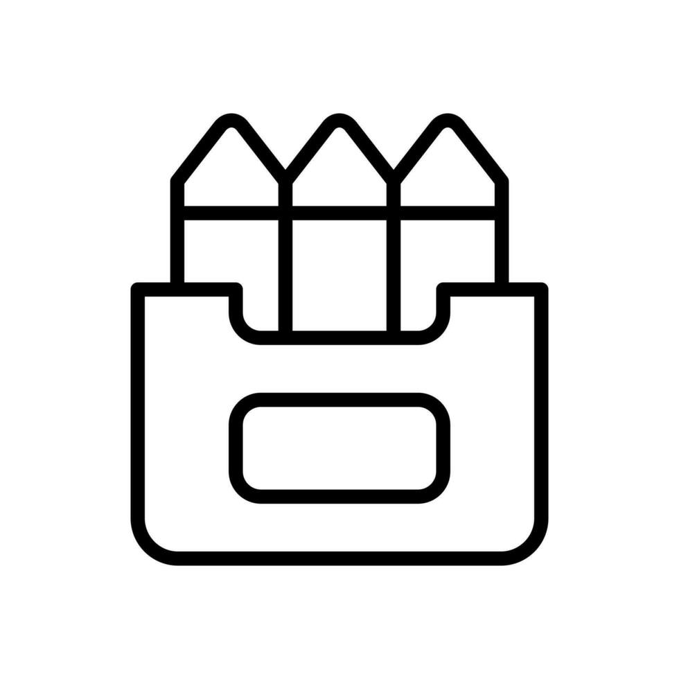 crayons icon symbol vector template