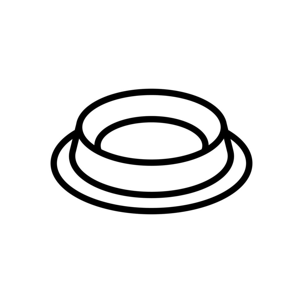 food bowl icon symbol vector template