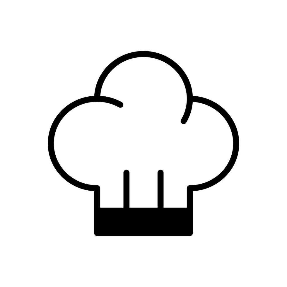 chef hat icon symbol vector template