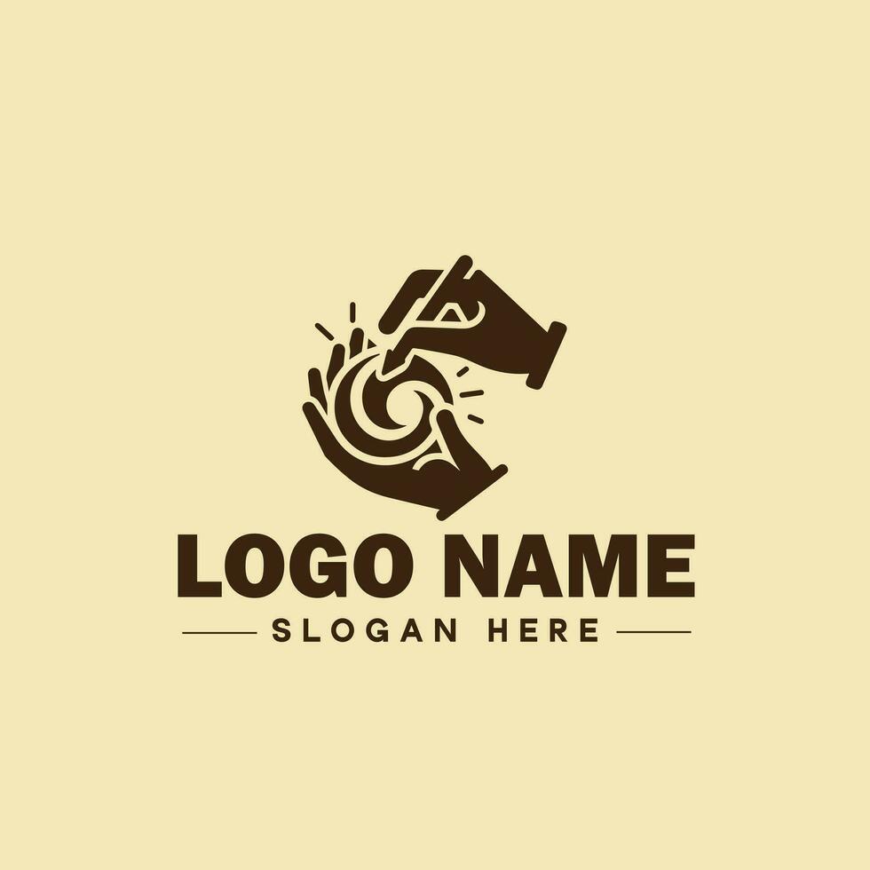 photography logo icon studio photographer photo Company brand logotype modern logo template editable vector