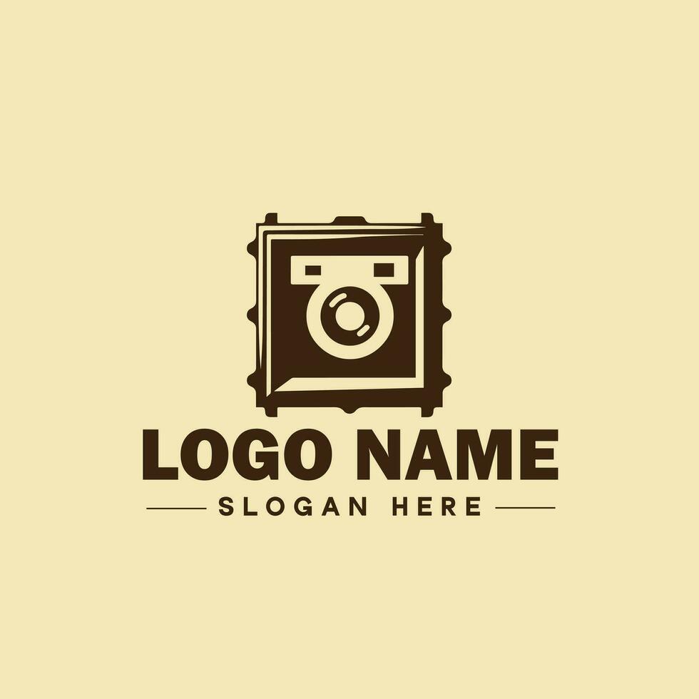 photography logo icon studio photographer photo Company brand logotype modern logo template editable vector