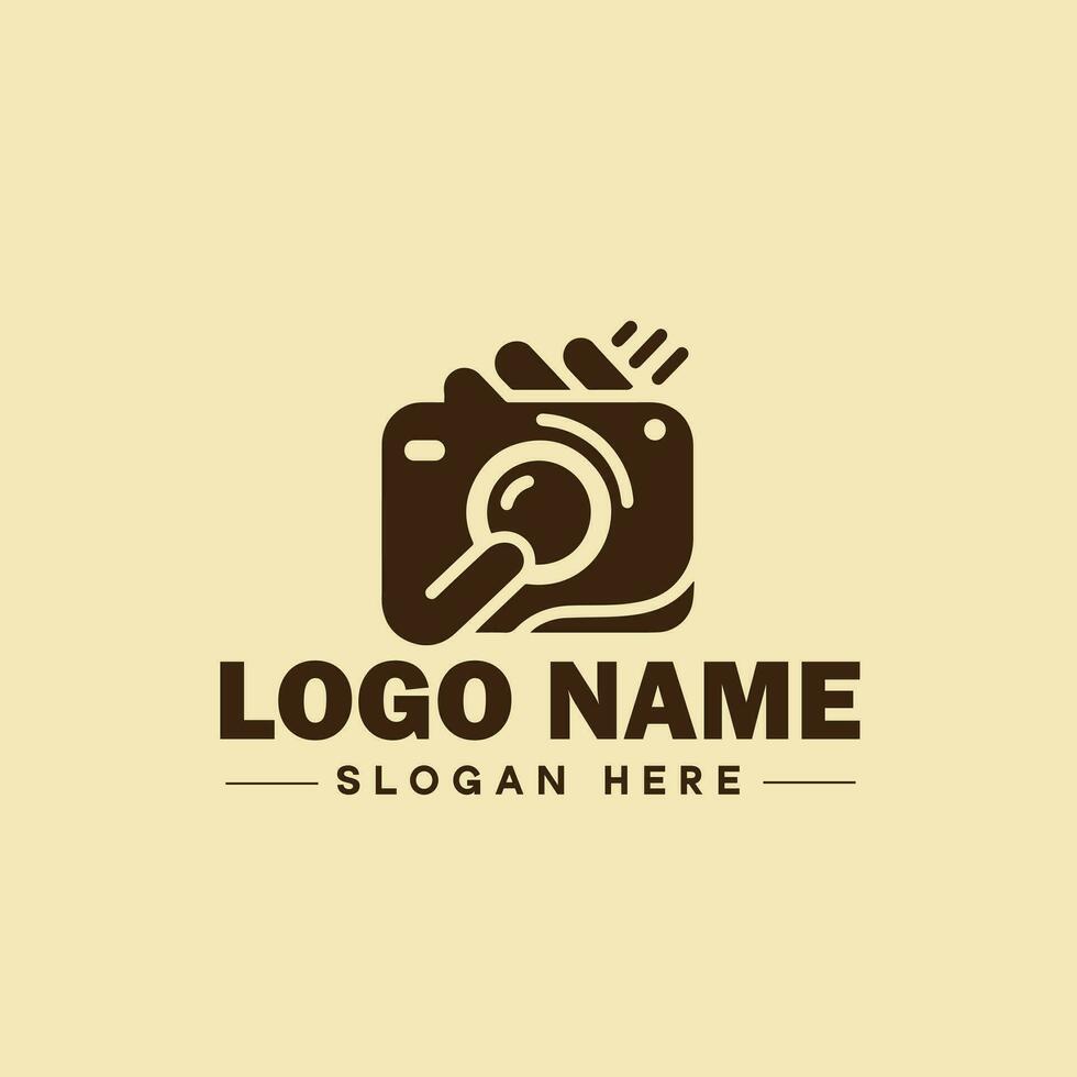 photography logo icon studio photographer photo Company brand logotype modern logo template editable vector