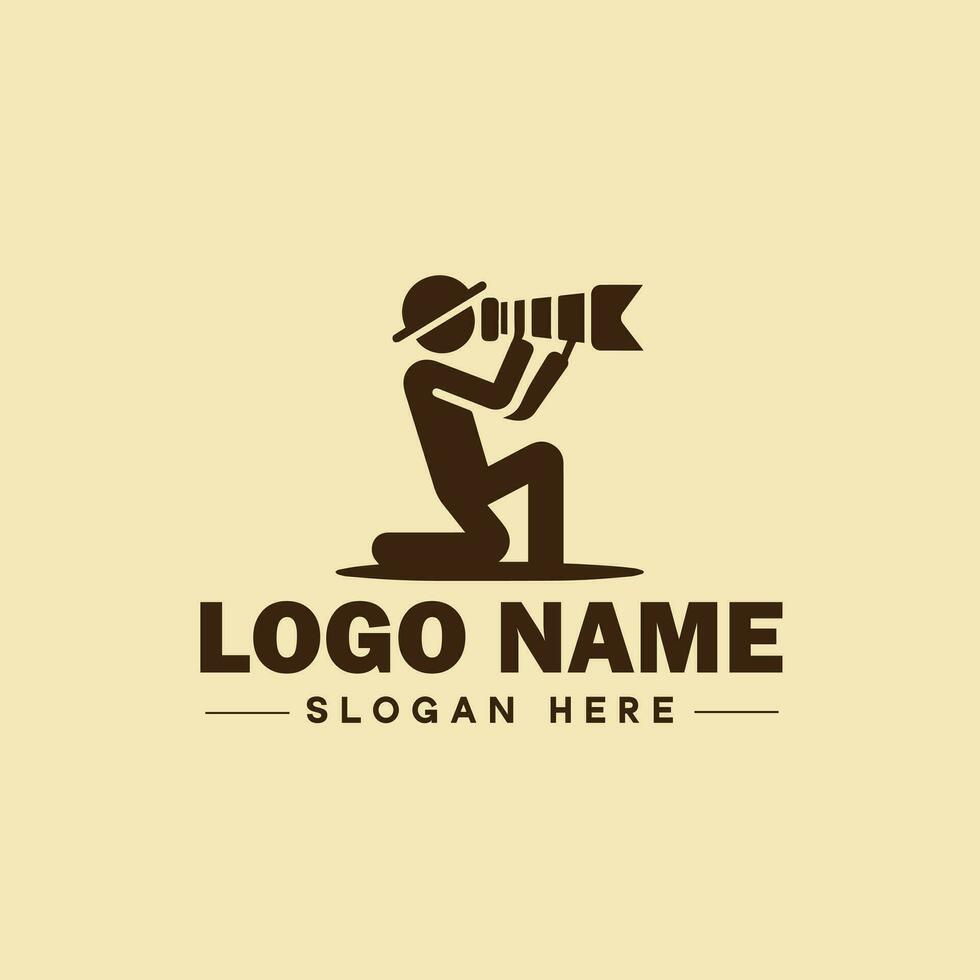 photography logo icon studio photographer photo Company brand logotype modern logo template editable vector