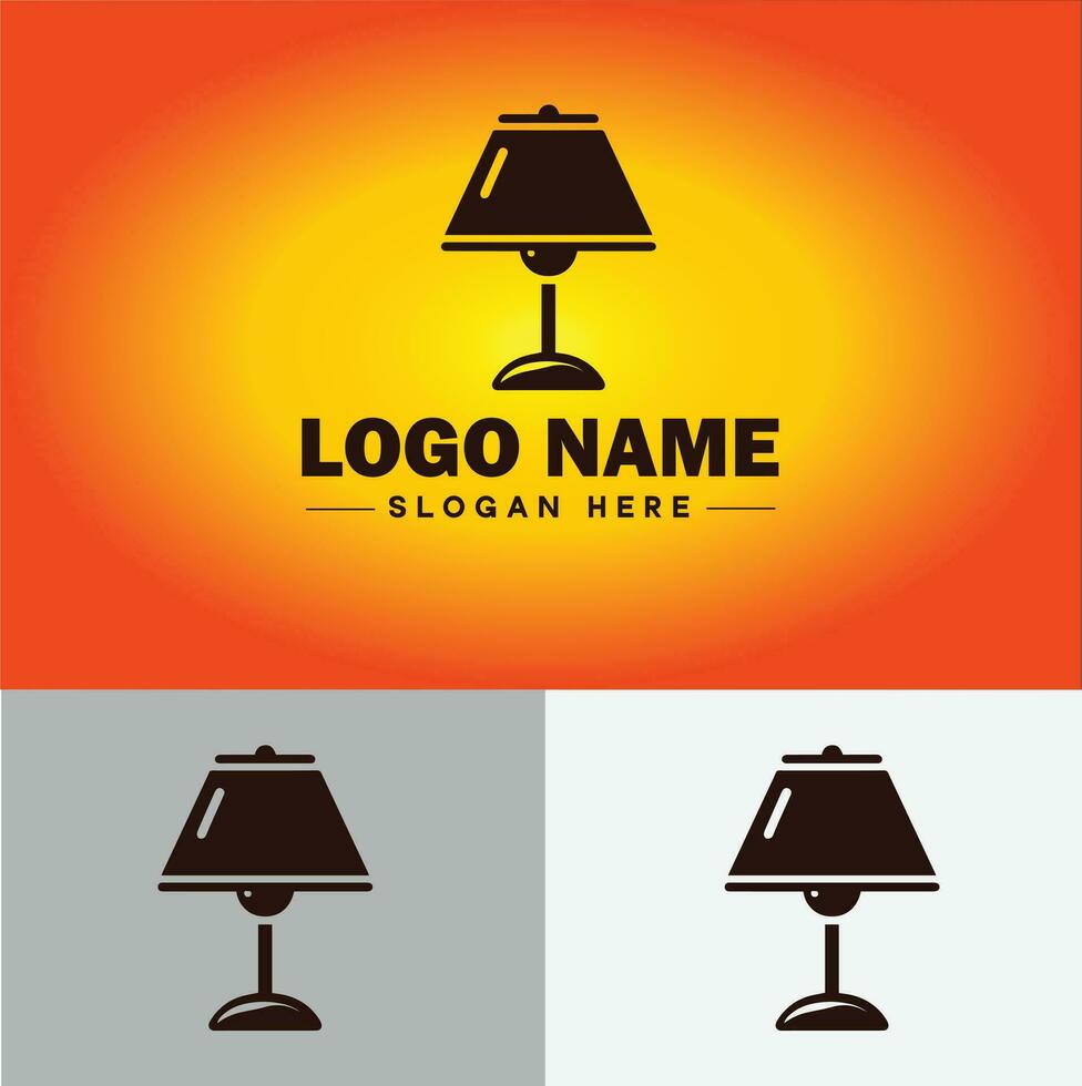 Lamp Logo bulb Light icon Company brand business logo template editable vector