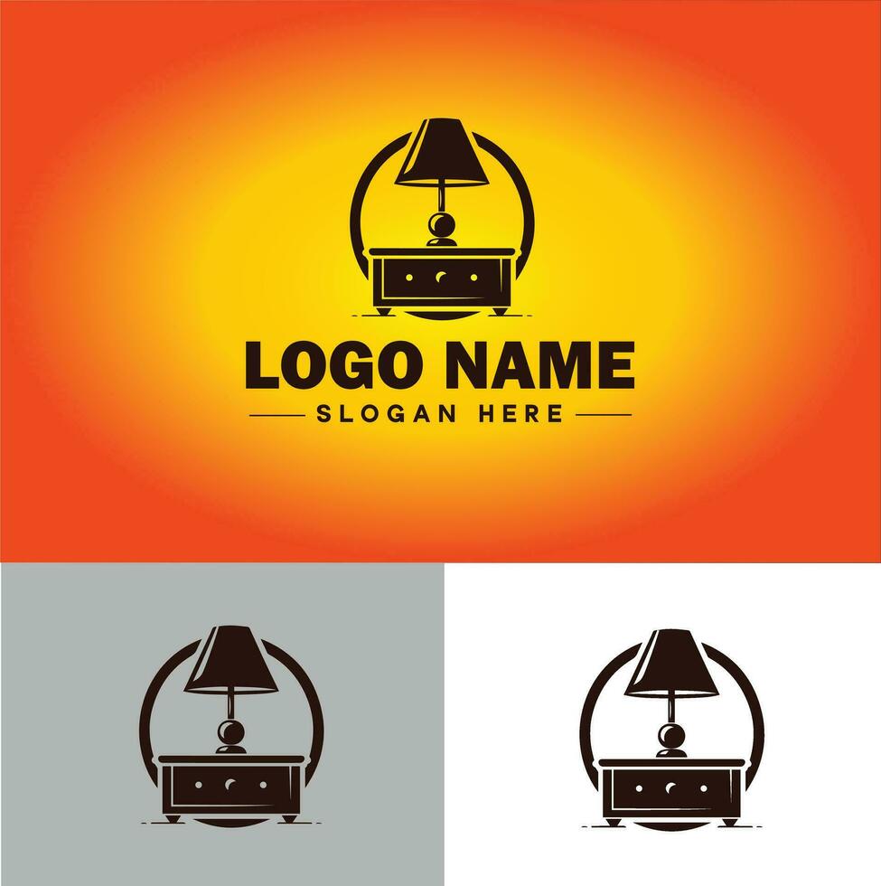 Lamp Logo bulb Light icon Company brand business logo template editable vector