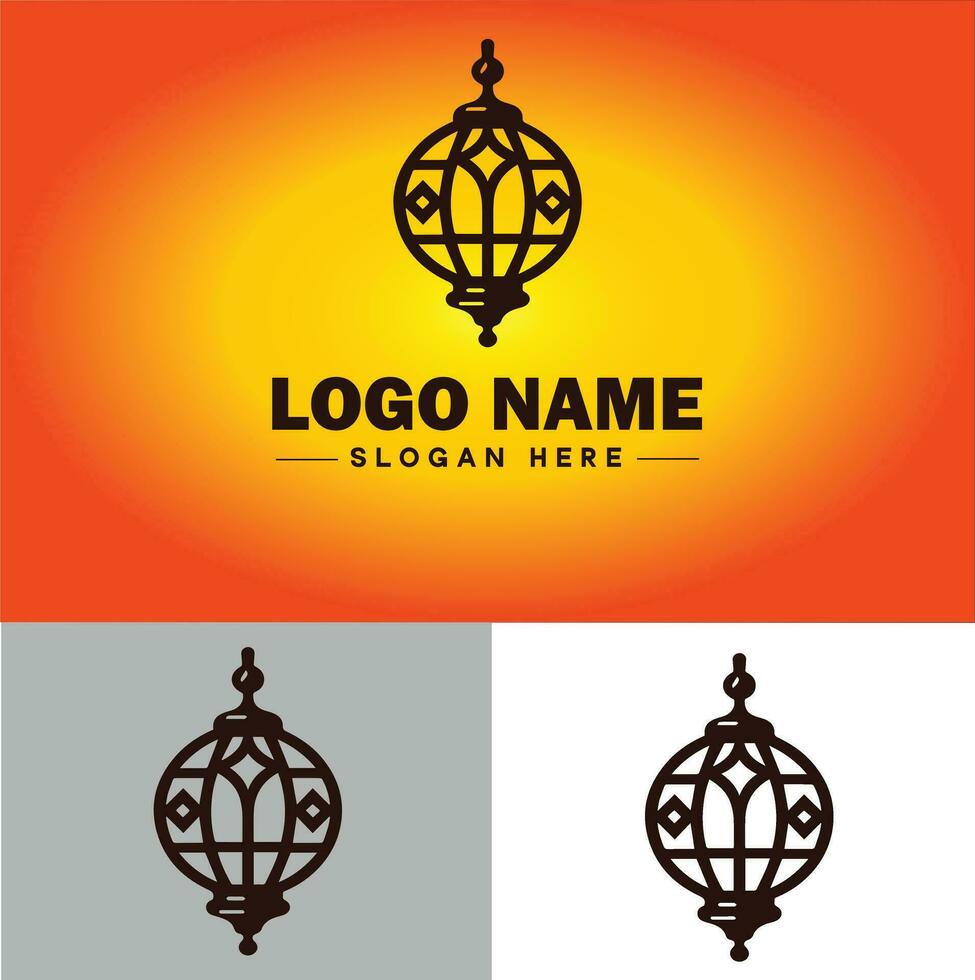 Lamp Logo bulb Light icon Company brand business logo template editable vector