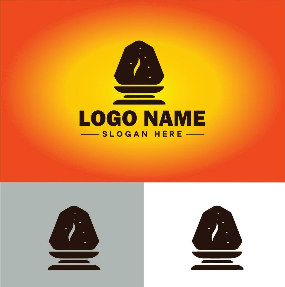 lámpara logo bulbo ligero icono empresa marca negocio logo modelo editable vector