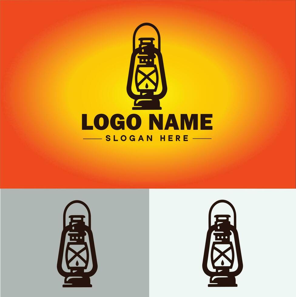 lámpara logo bulbo ligero icono empresa marca negocio logo modelo editable vector