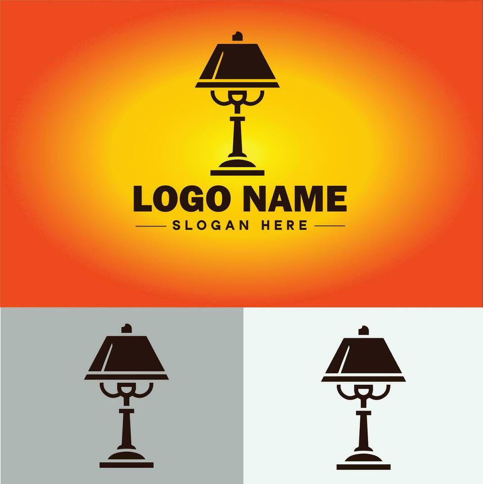 Lamp Logo bulb Light icon Company brand business logo template editable vector