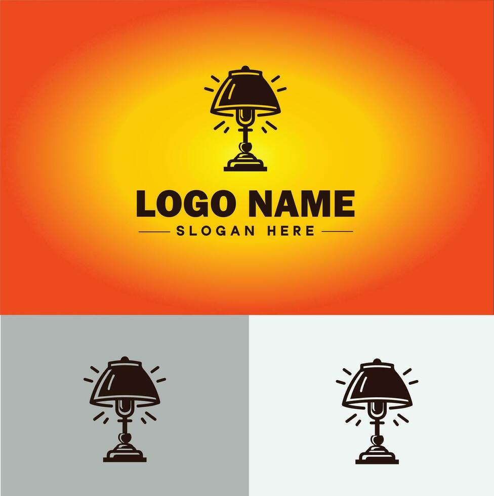 Lamp Logo bulb Light icon Company brand business logo template editable vector