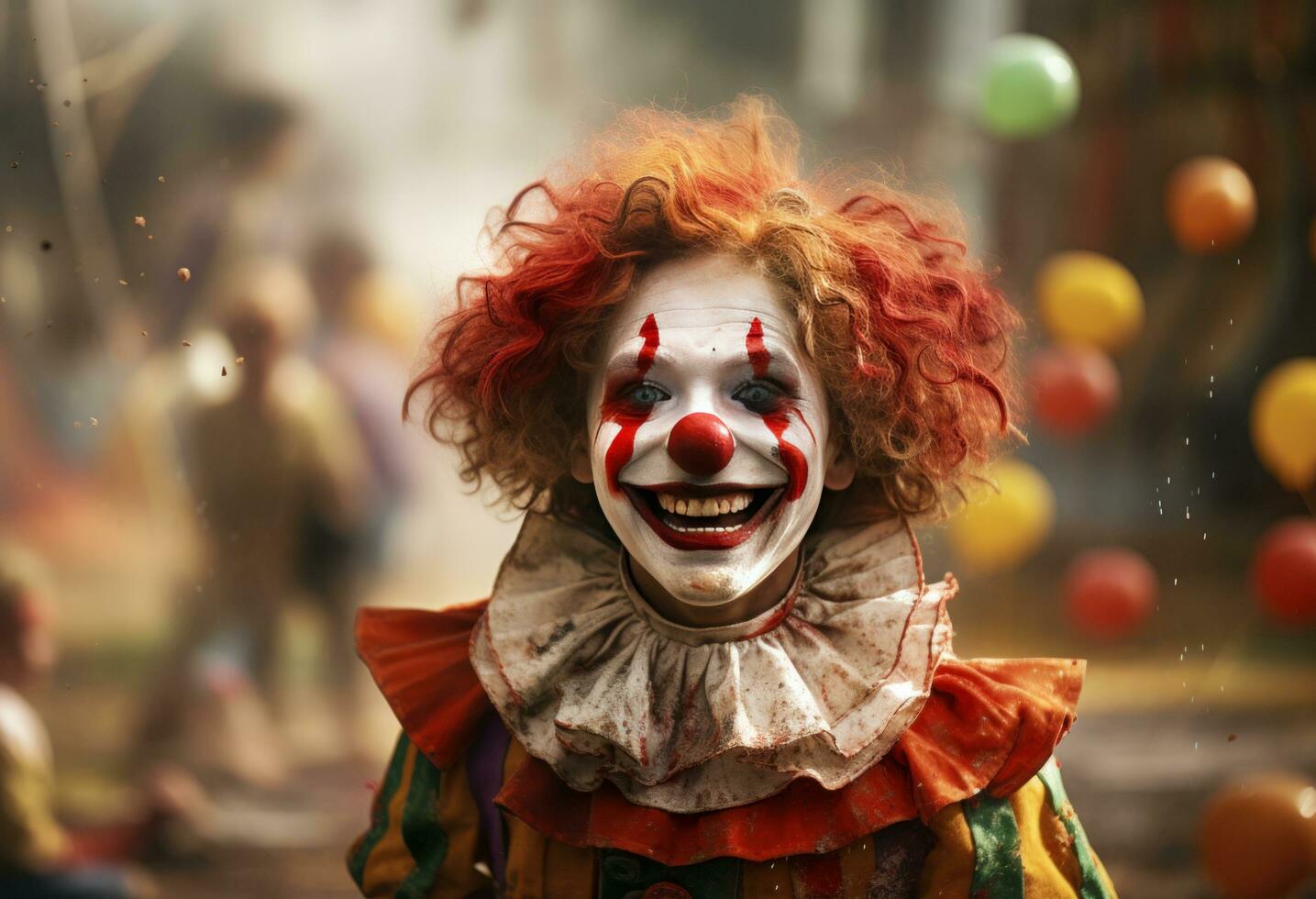 AI generated an image of a happy clown photo
