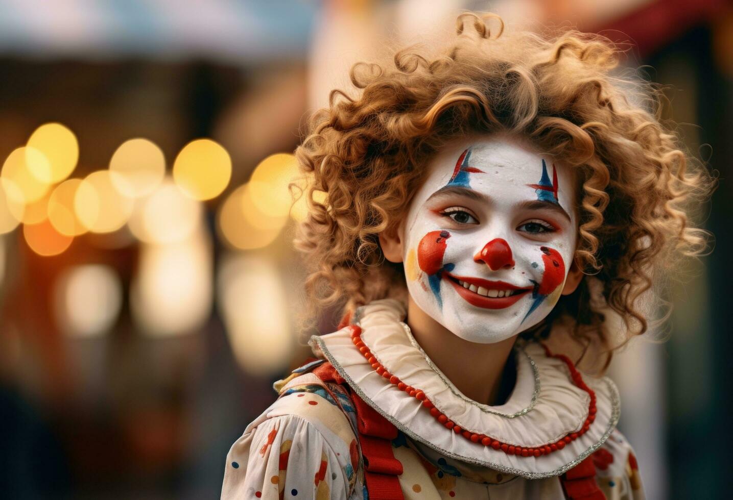 AI generated an image of a happy clown photo