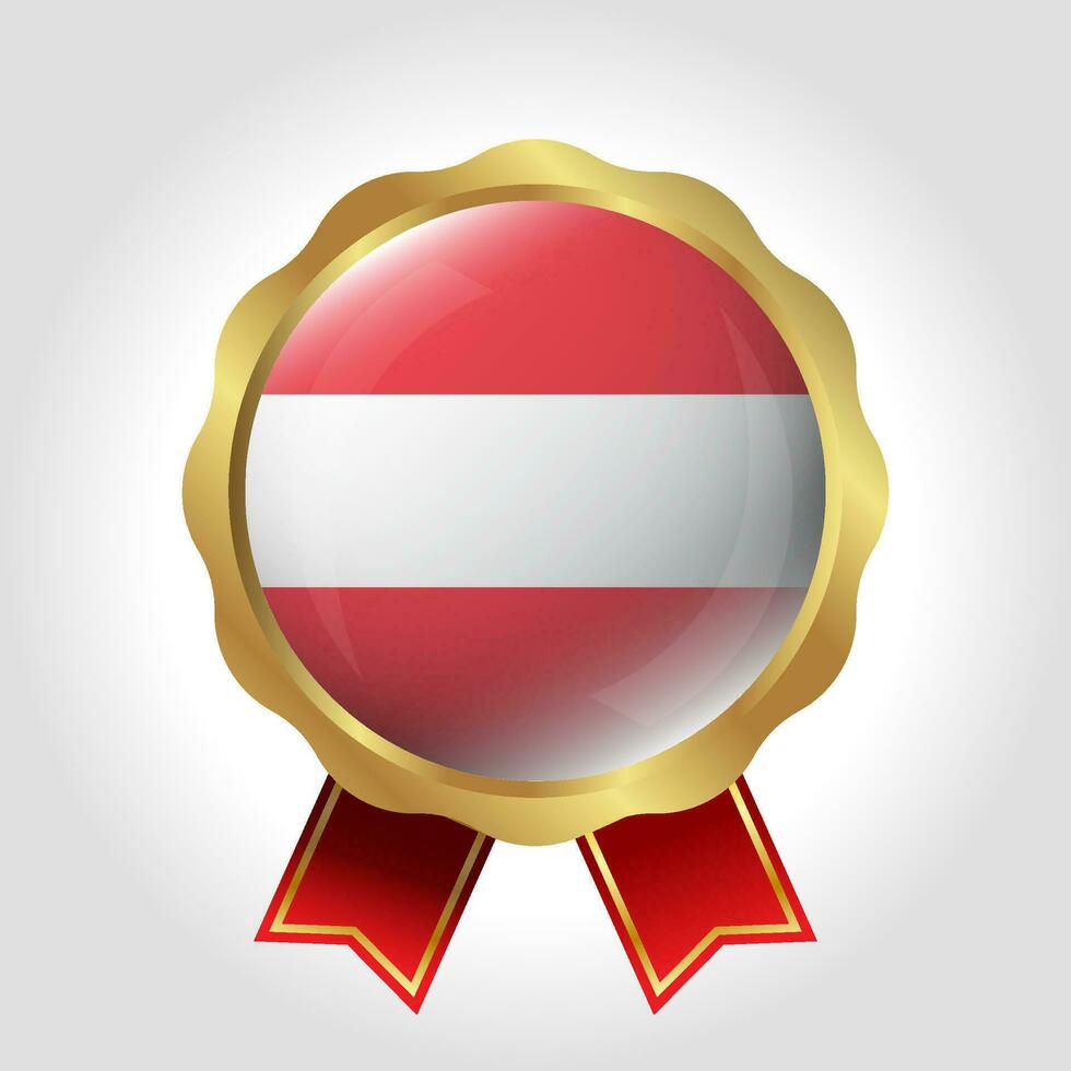 creativo Austria bandera etiqueta vector diseño