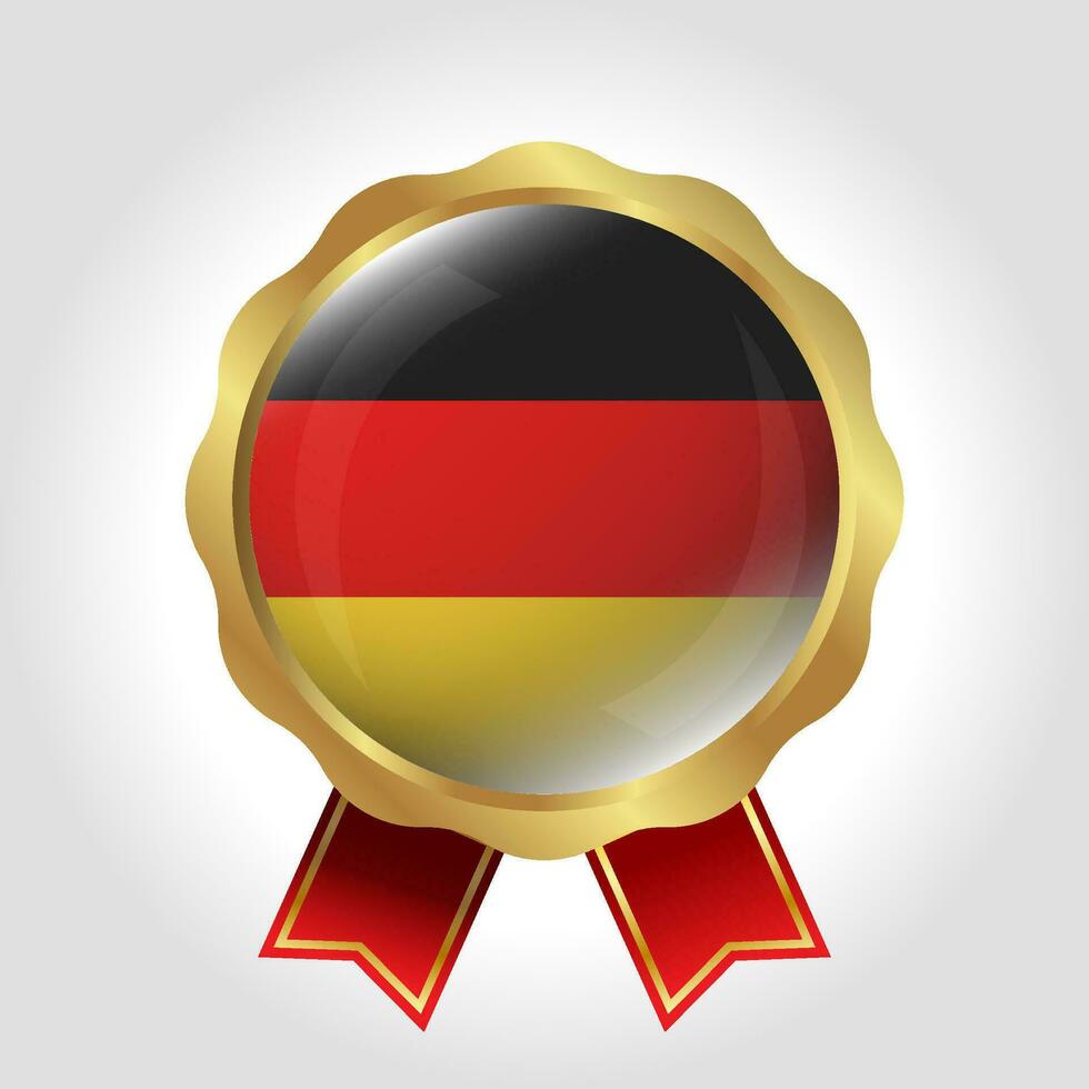 Creative Germany Flag Label Vector Design