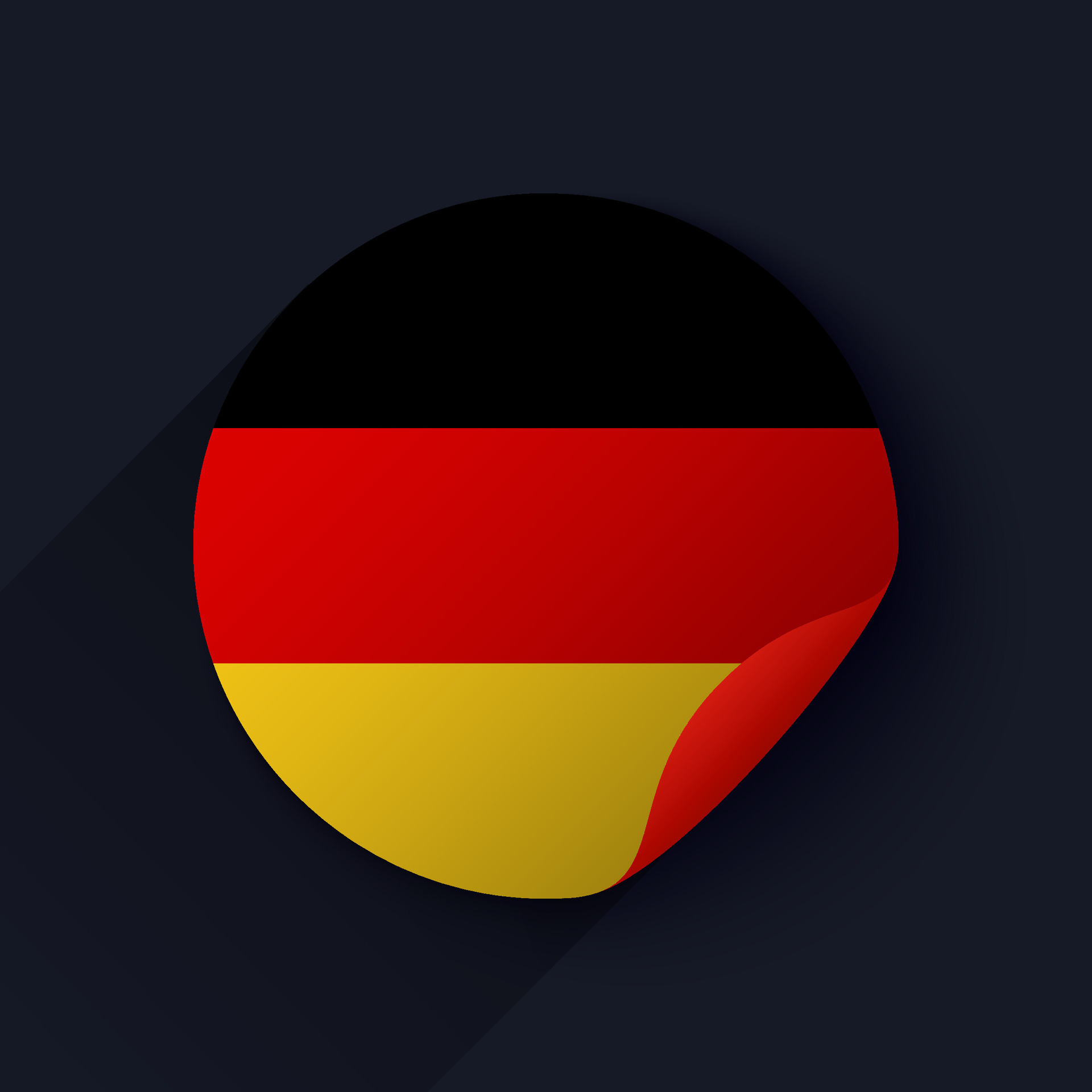 Germany Flag Sticker Vector Illustration 36745492 Vector Art at Vecteezy