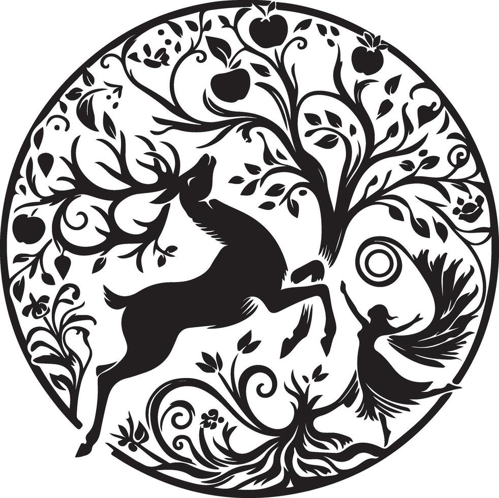 beautiful logo to match the spirit for both animals and humans vector