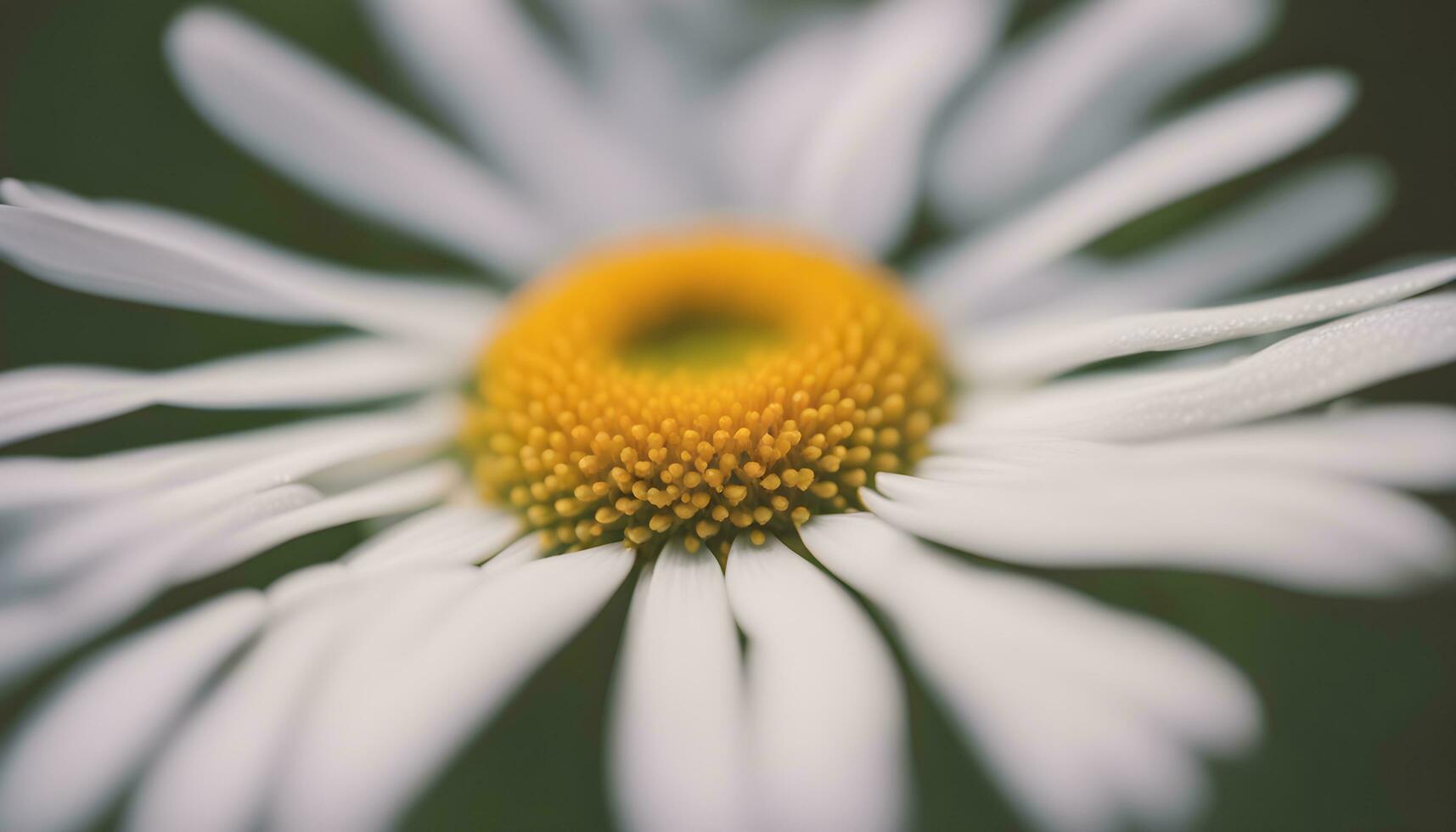 ai generado un cerca arriba de un blanco margarita con un amarillo centrar foto