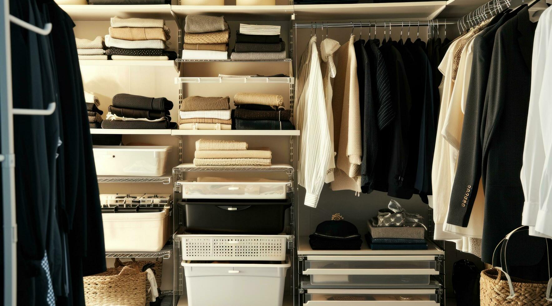 AI generated how to organize your in the closet photo