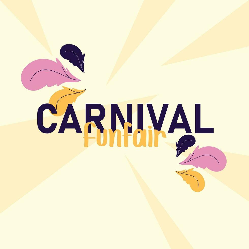 Modern Vector Carnival Fun Night Design Template