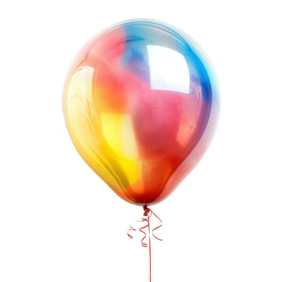 AI generated colored balloon isolated photo
