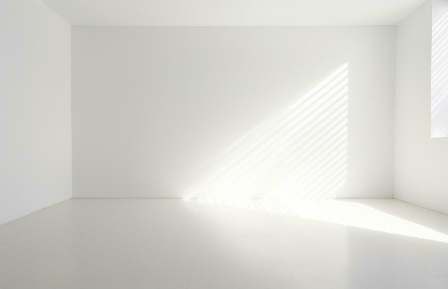 AI generated a white wall is facing some light photo