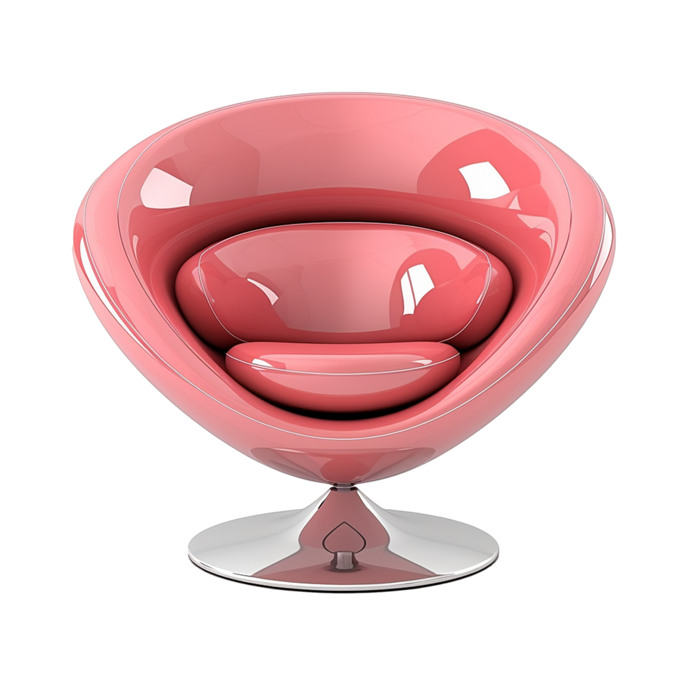 AI generated Modern chair png isolated on transparent background