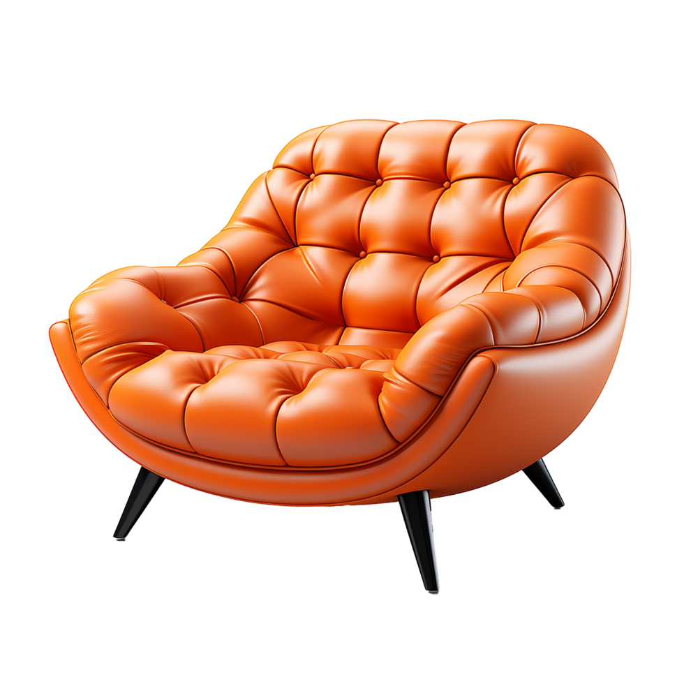 AI generated Modern chair png isolated on transparent background