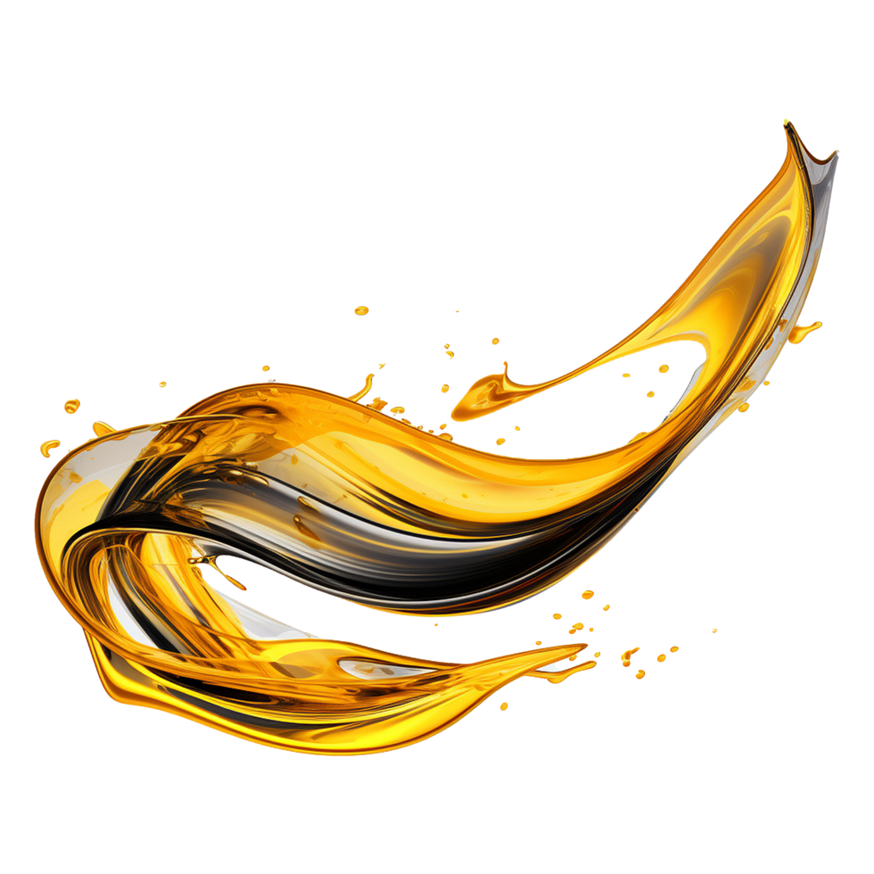AI generated Abstract lubricant oil isolated on transparent background png