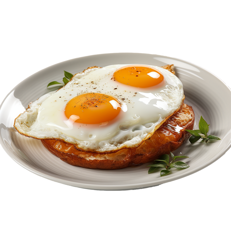 AI generated A fried egg png isolated on transparent background