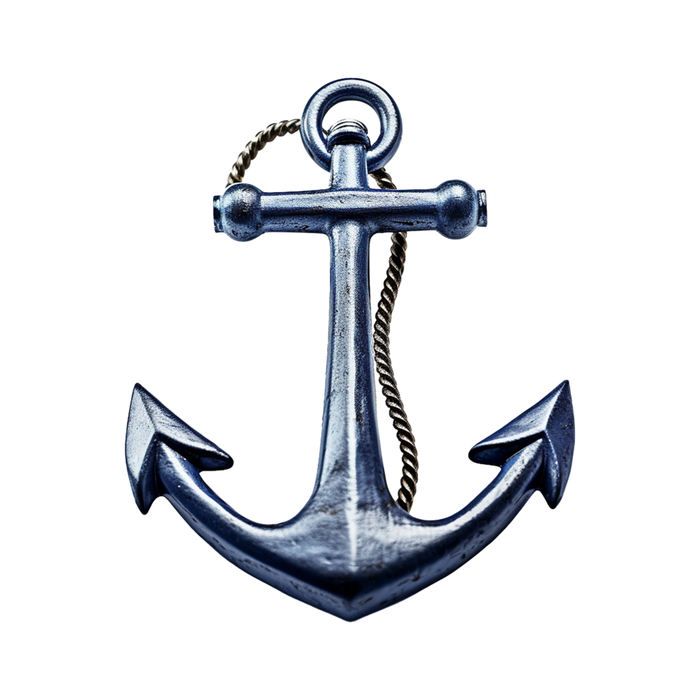 AI generated Ship Anchor isolated on transparent background png