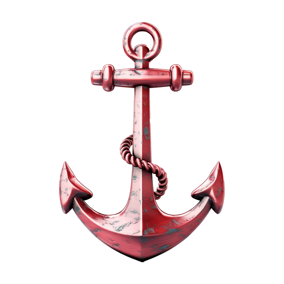 AI generated Ship Anchor isolated on transparent background png