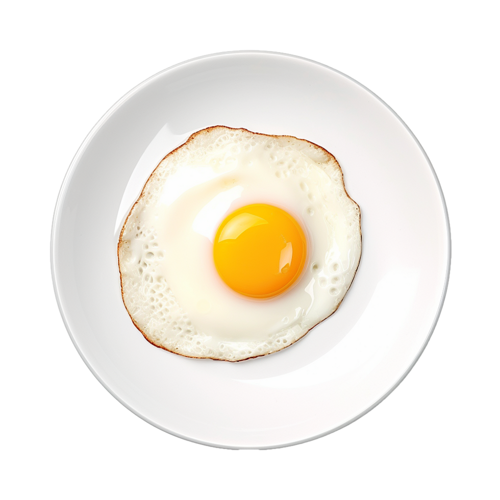 AI generated A fried egg png isolated on transparent background