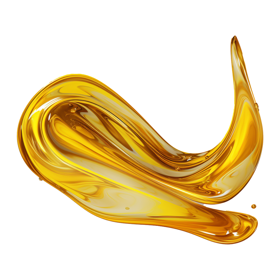 AI generated Abstract lubricant oil isolated on transparent background