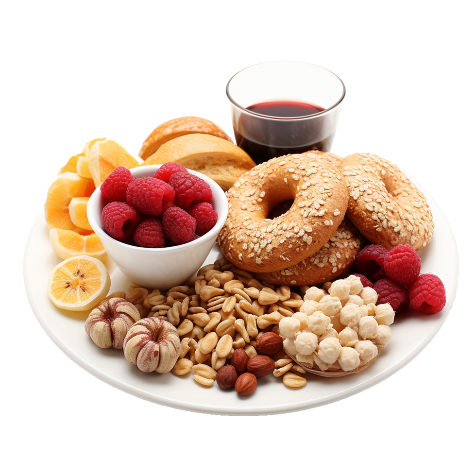 AI generated Breakfast food png isolated on transparent background