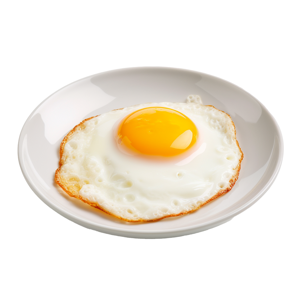 AI generated A fried egg png isolated on transparent background