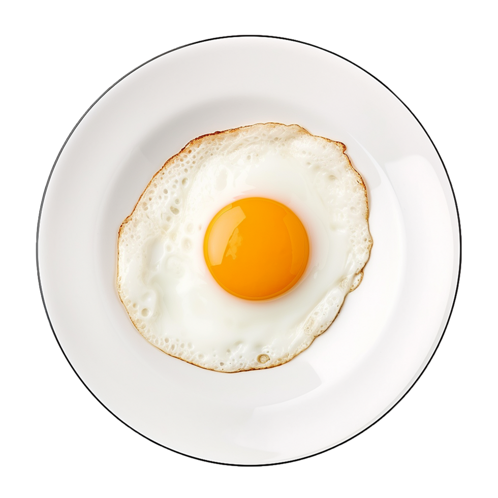 AI generated A fried egg png isolated on transparent background