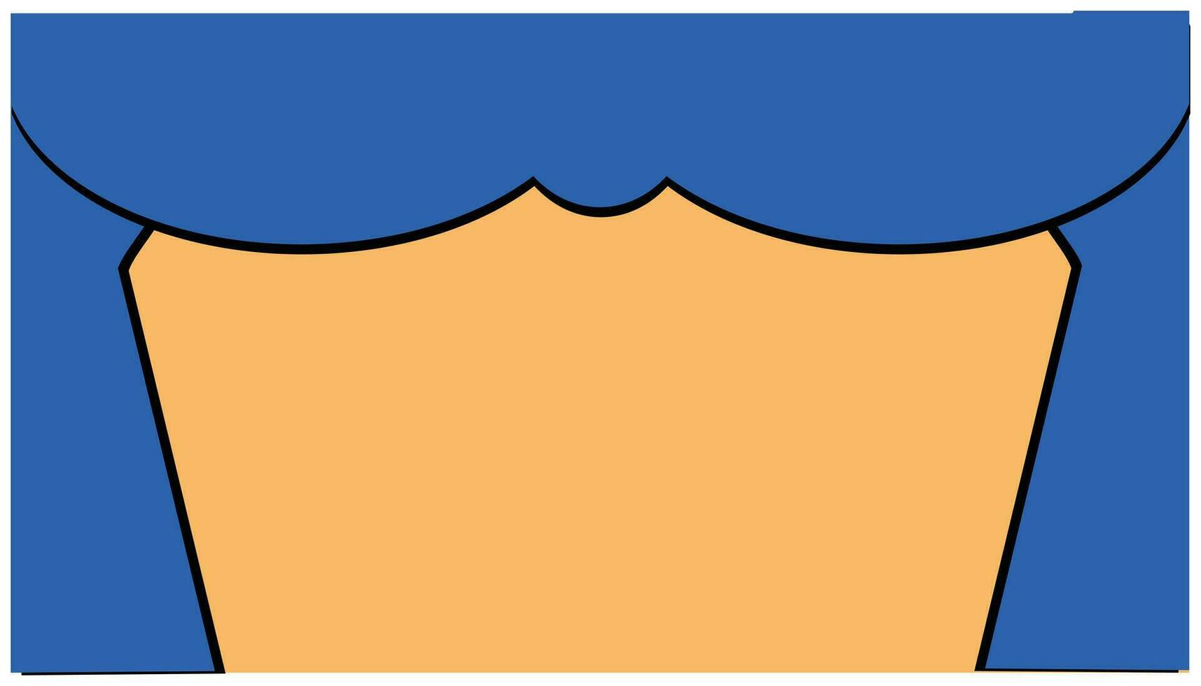 The background design frame is in the form of a curtain with a place to place writing in the middle of the design. background, backdrop, banner, template. vector