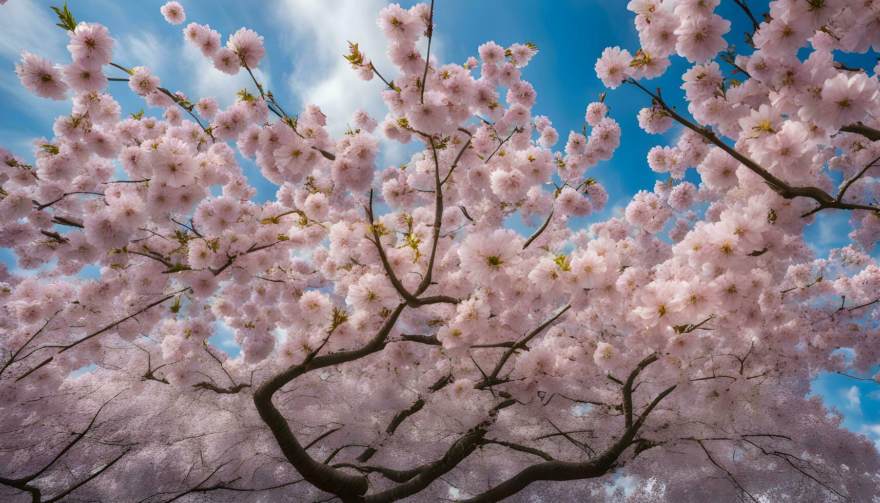 ai generado Cereza flores en floración foto