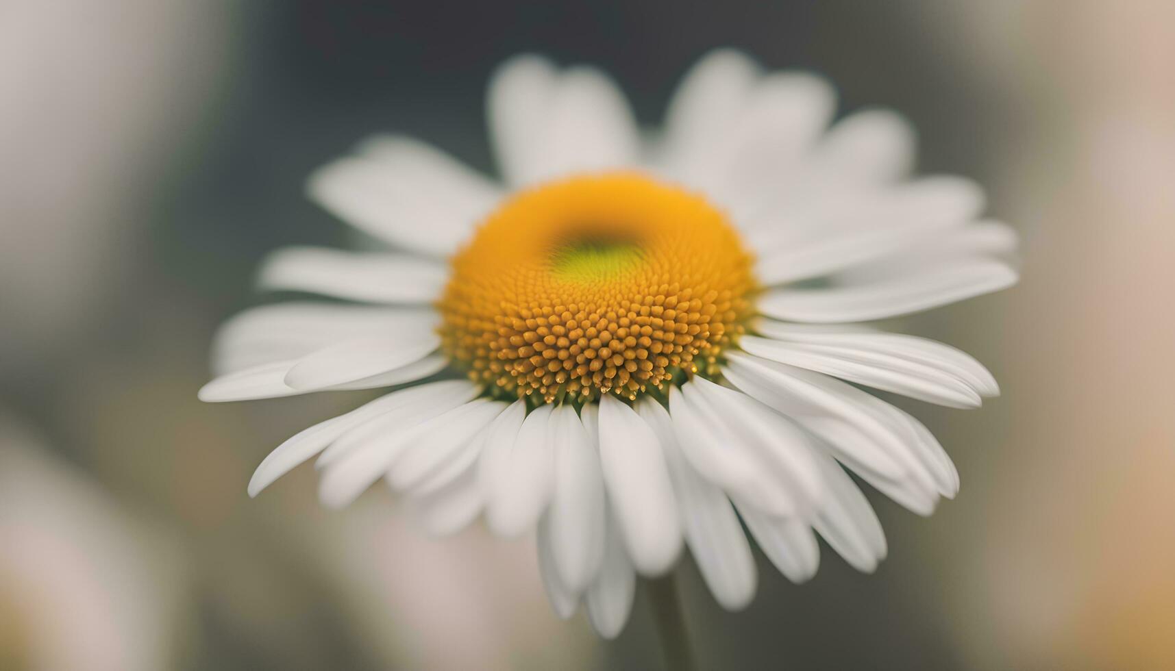 AI generated a close up of a single white daisy photo