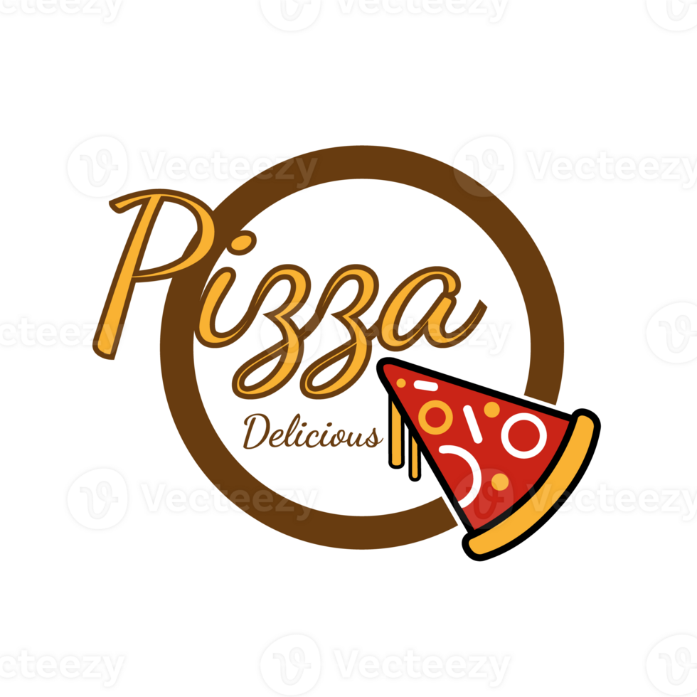 pizza logotipo Projeto modelo ilustração png