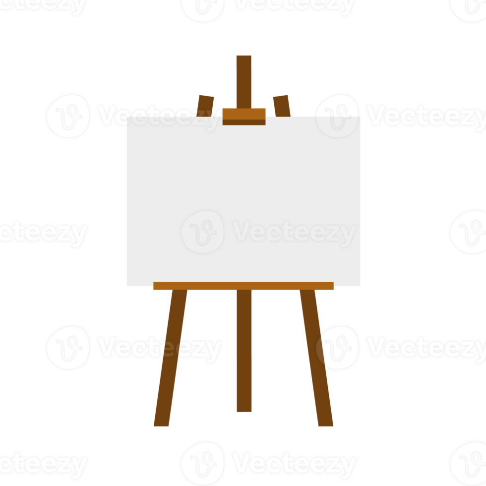 Sienna Painter's Easel Brown - Mockup isolated png